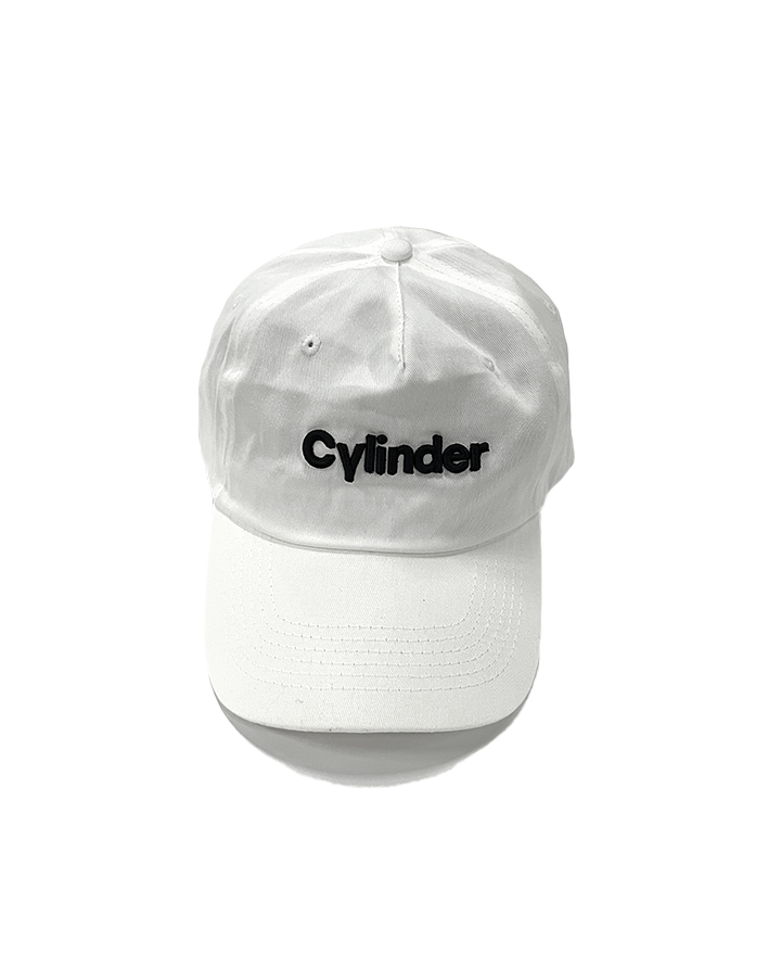 Cylinder Logo Hat - White