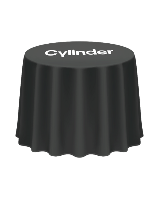 Bar-Height Round Table Throw with 33.25" Overhang