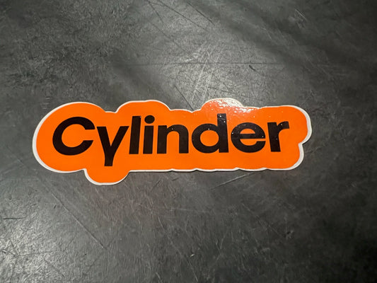 Orange "Cylinder" Decal