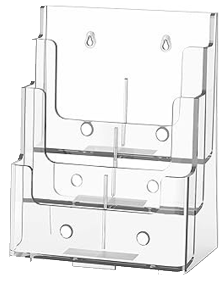 3 Tier Brochure Holder Display Stand