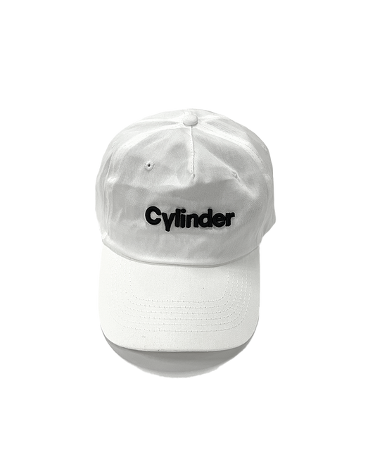 Cylinder Logo Hat - White